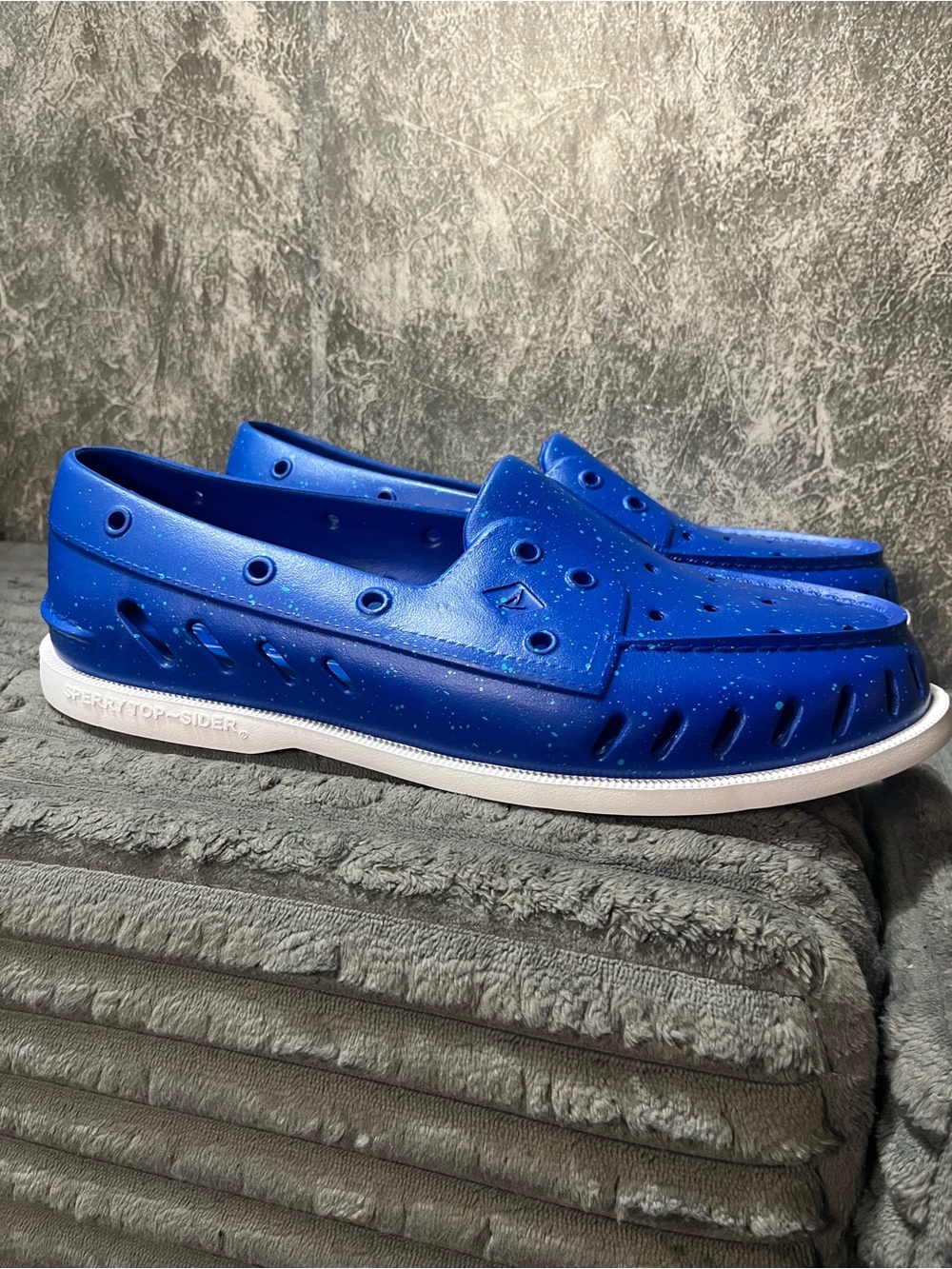 Mens Blue Slip-On Shoes Sperry